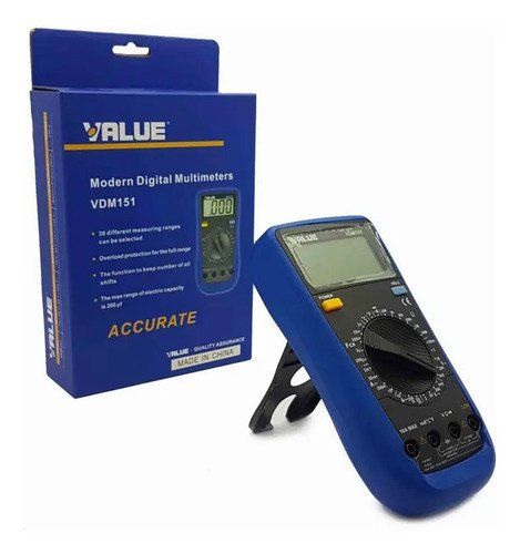 Tester Multimetro Capacimetro Termometro Value Vdm151 Ghg - Image 3