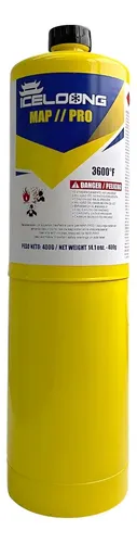 Garrafa Mapp Pro Para Soldadura Refrigeración Ghg
