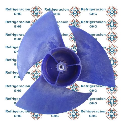 Paleta Condensadora A.a. 460x180 Azul Eje 12mm Ghg Azul