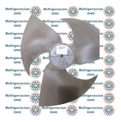 Paleta Condensadora A.a. 520x150 Beige Eje 11.4mmghg Blanco