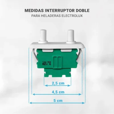 Interruptor Doble De Heladera Electrolux Df38 Dc40 Dcw34 Ghg - Image 6