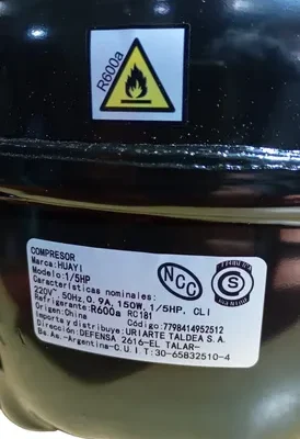 Motor Compresor Heladera 1/5 Hp R600 Huayi - Image 3