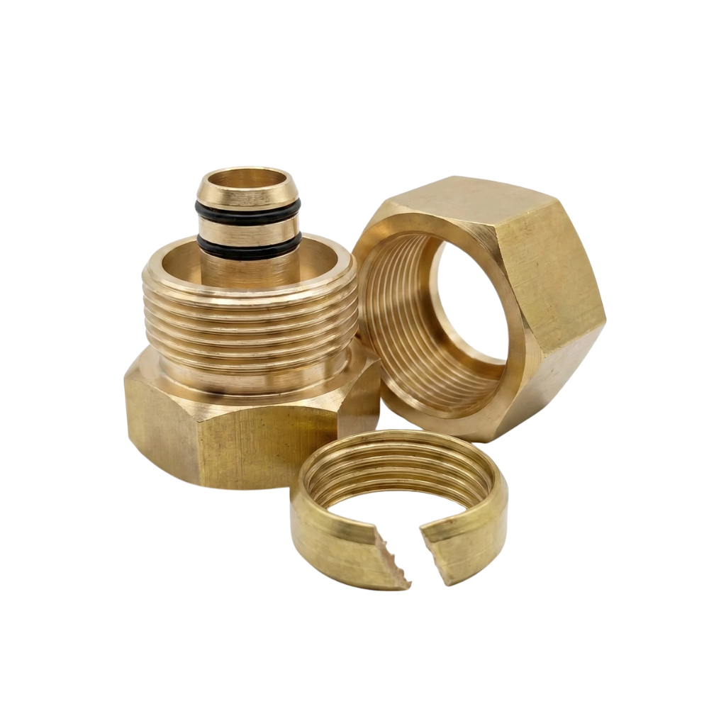 -TUERCA 3/8 ESPECIAL BRONCE PARA MANGUERA COLDFLEX x U
