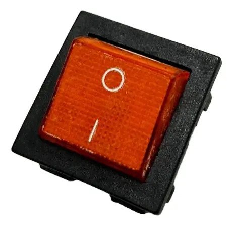 INTERRUPTOR CON NEON 10 AMP. AMBAR