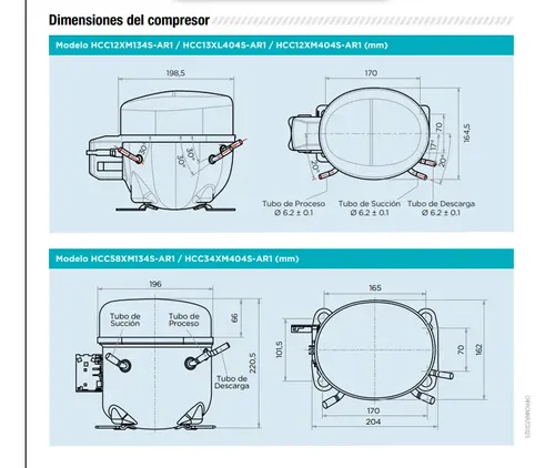 -COMPRESOR FINLEY 1/5hp R134a