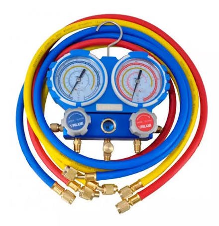 -MANIFOLD VALUE BLISTER R410A-03 CON MANGUERAS MULTIGAS