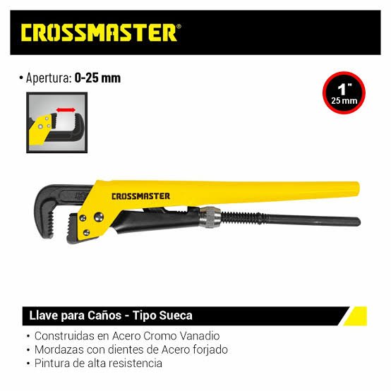 LLAVE P/CAÑOS TIPO SUECA 1" CROSS
