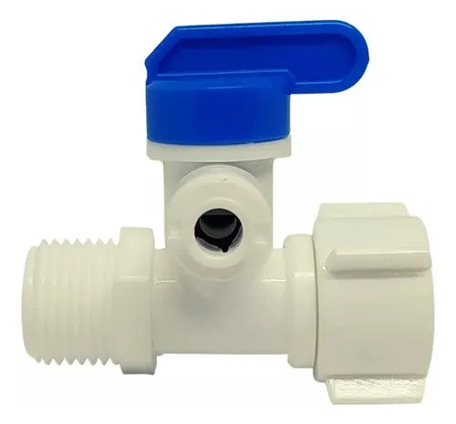 TEE DE 1/2 A 1/4 CON LLAVE DE PASO RED