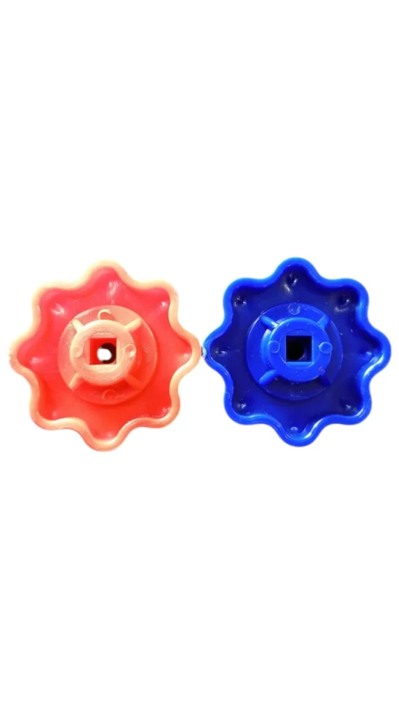 JUEGO PERILLA P/MANIFOLD PLASTICA 6mm