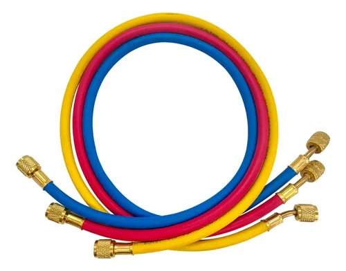 JUEGO DE 3 MANGUERA MANOMETRO R410 90CM